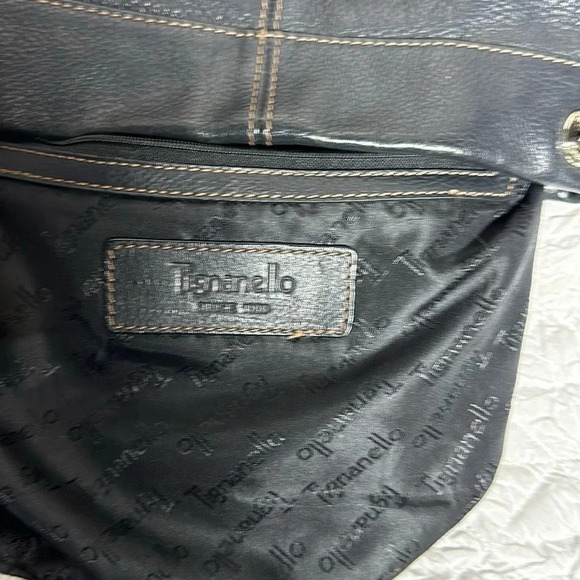 Tignanello Black Leather Crossbody Bag - Picture 9 of 12